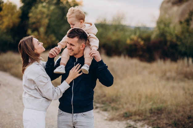 Joyful Family Moment in Nature